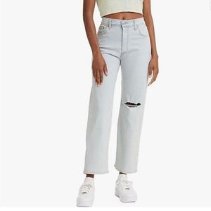 Levi’s rib cage straight ankle jeans, size 28